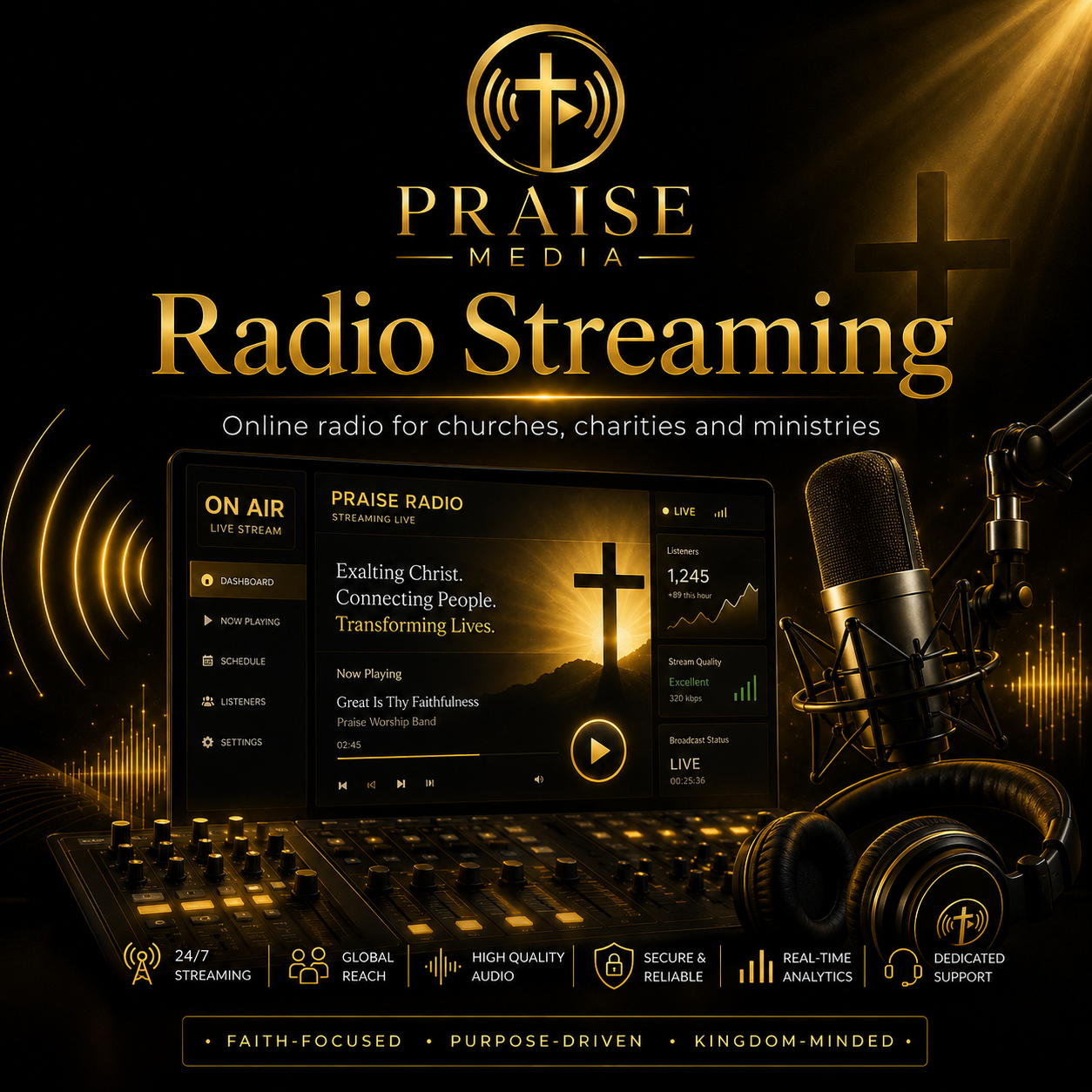 Radio Streaming by Praise Media